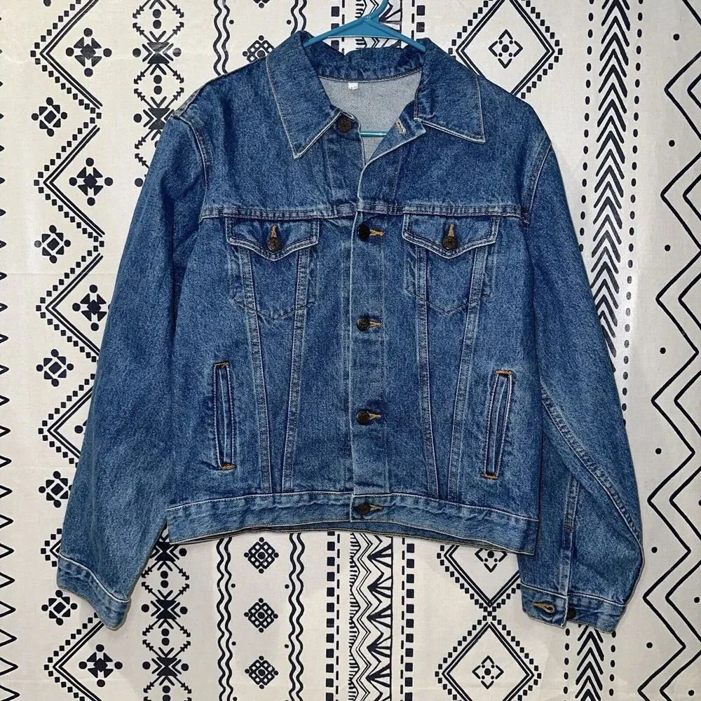 VTG 1994 Mighty Morphin Power Rangers Live Denim Jacket Youth 14/16 / Adult XS/S